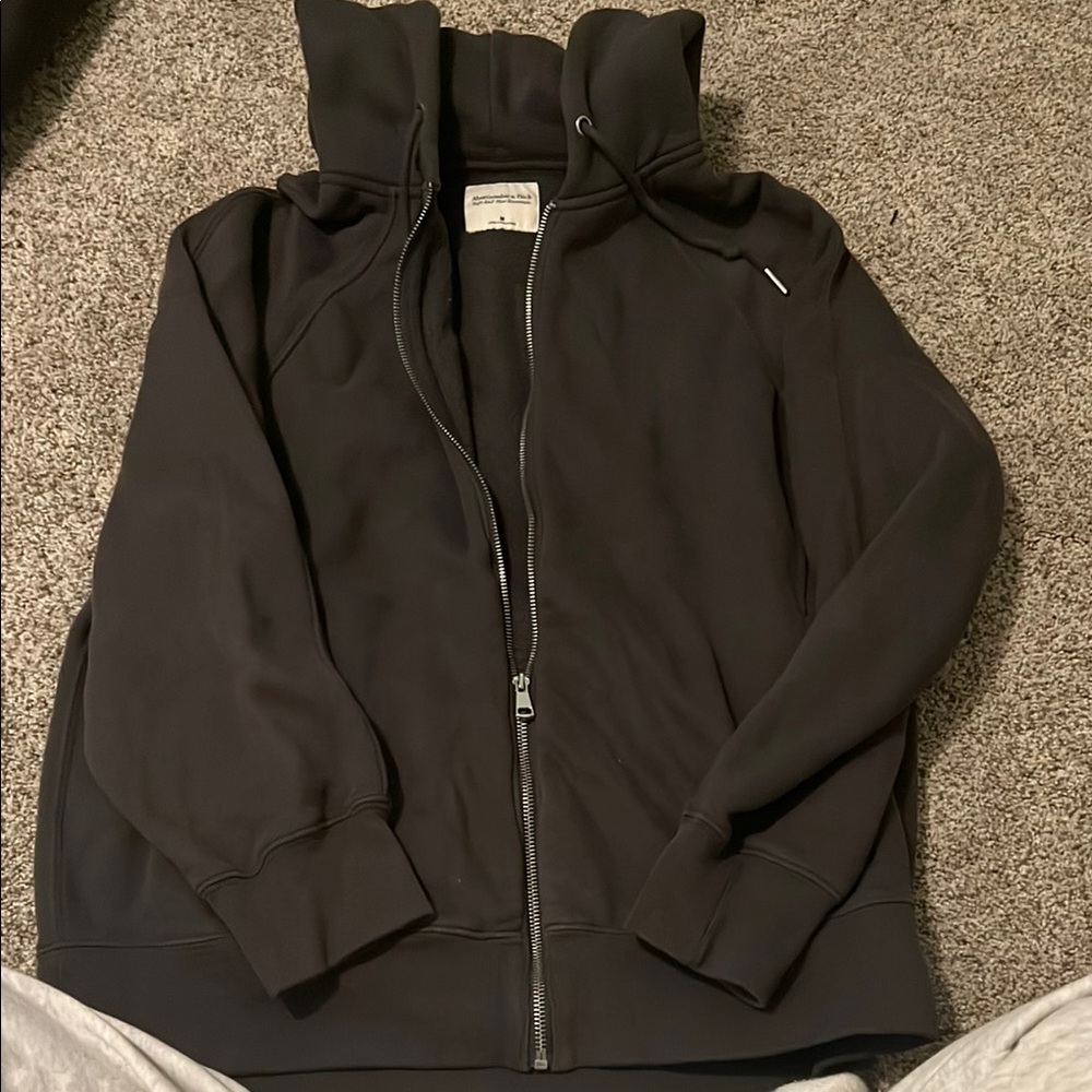 Abercrombie & Fitch Grey Zip-Up Hoodie